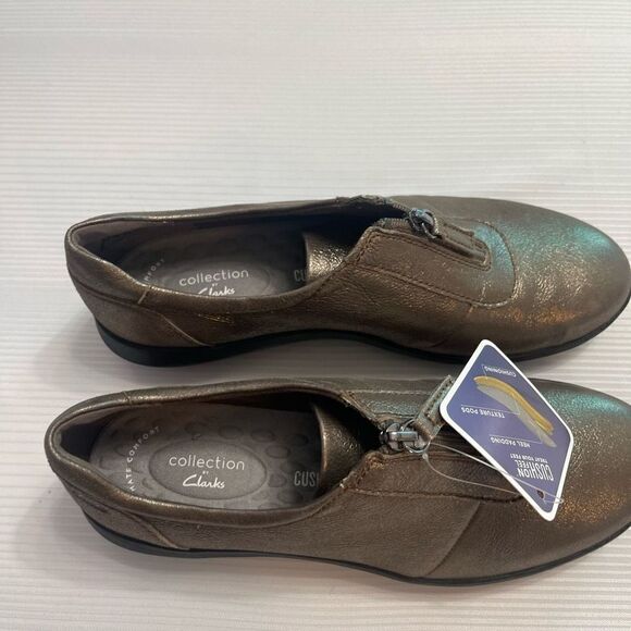 Clarks Metallic Kayleigh Sail Comfort Shoes Size 9 M New - Picture 3 of 12